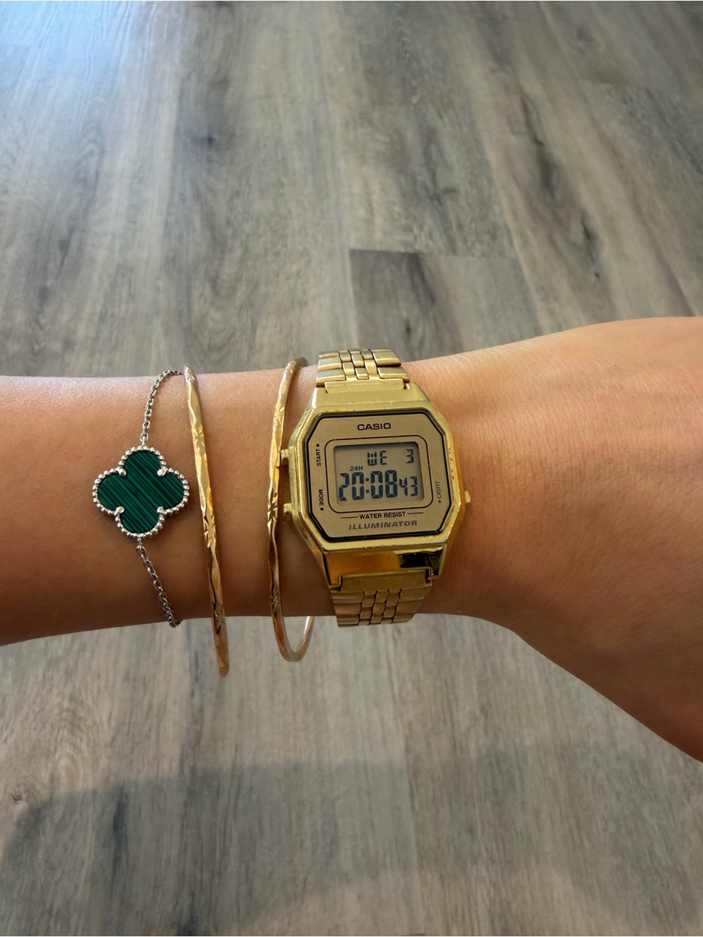 Casio Gold Digital Retro Watch - Gold